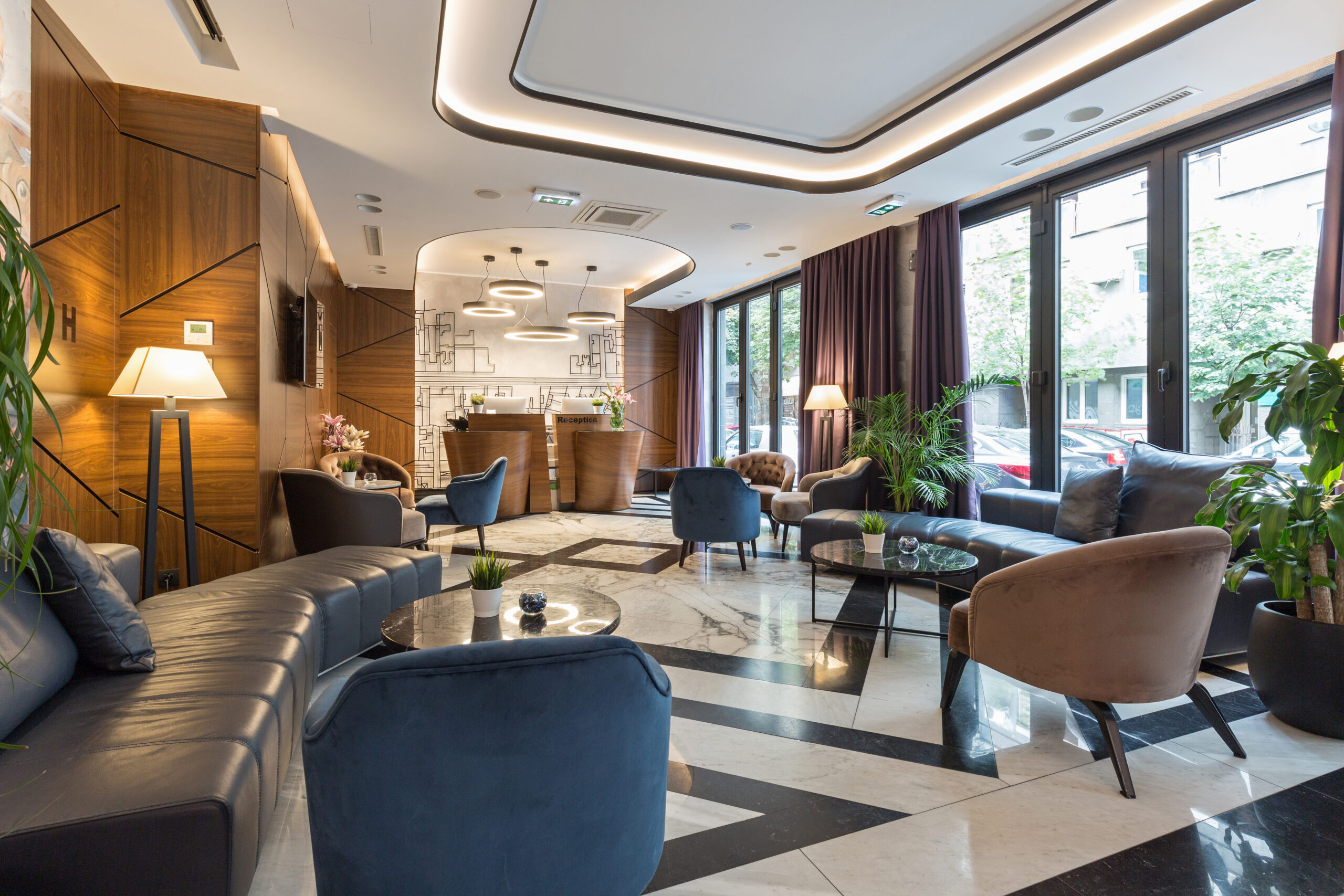 réception d’un hôtel